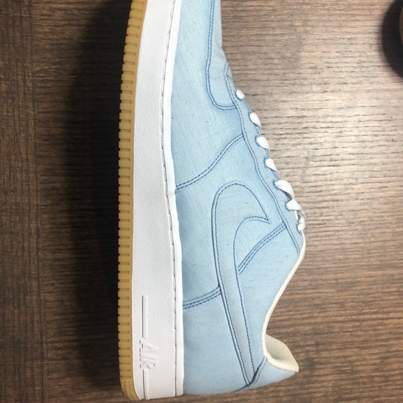 Baby Blue Air Force Ones worn once - Picture 4 of 7